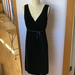 Vince empire waist silk velvet midi dress L